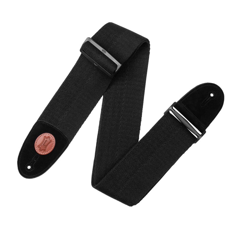 Levy's Leathers MSSC4-BLK Bass Guitar Strap, Black, Standard - Image 1